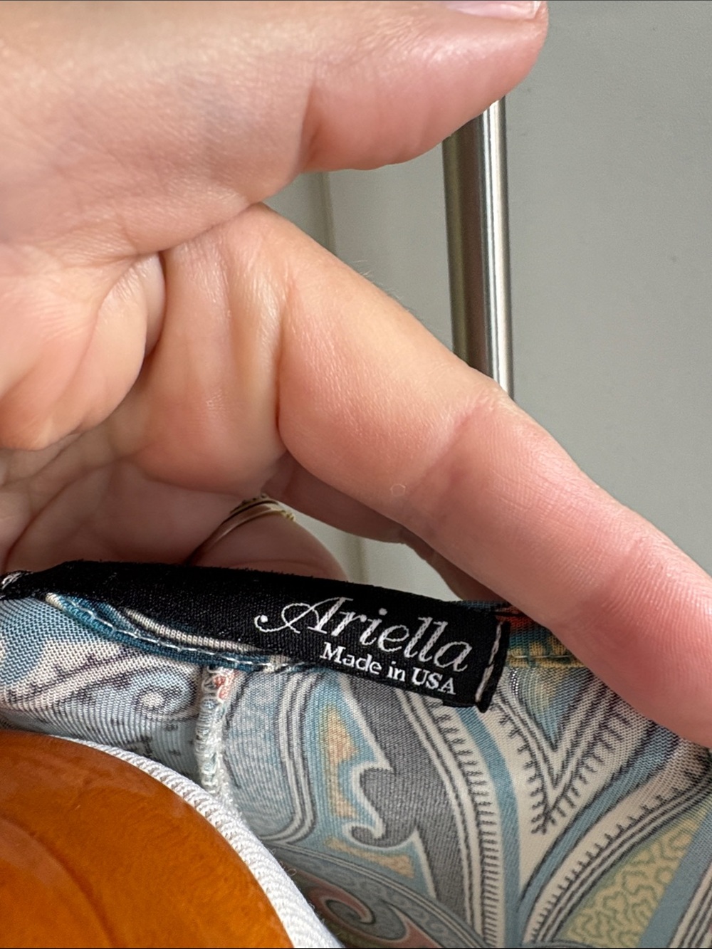 Ariella Multicolor Paisley Maxi Dress with Teal and Coral Accents - Picture 2 of 4
